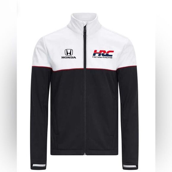 HRC Honda Racing Softshell Jacket Black Medium NWT - Picture 1 of 8